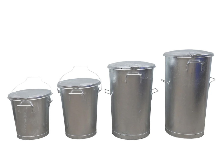 Kehrichteimer 70l, verzinkt