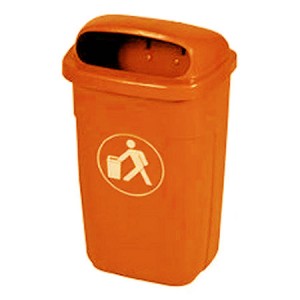Abfallkorb Aussenbereich 50l orange - Contena-Ochsner Onlineshop